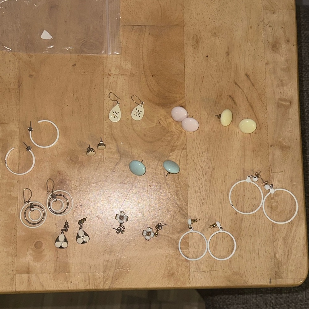 Assorted Vintage Pastel Earrings bundle